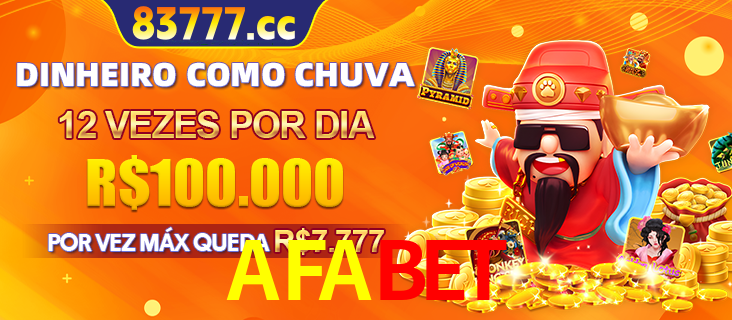 Banner do programa de recompensas Recomende para amigos do AFABET, detalhando os bônus por convidar amigos, com prêmios que chegam a R$288.888.